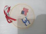 Picture of USA & Israeli Flags Machine Embroidery Design